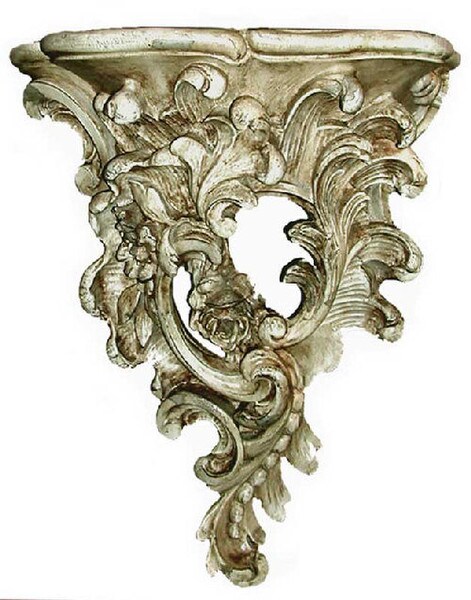 English rose bracket shelf- Made in the USA - Choose your color
